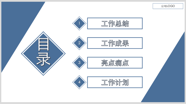 极简风格月度工作总结汇报PPT