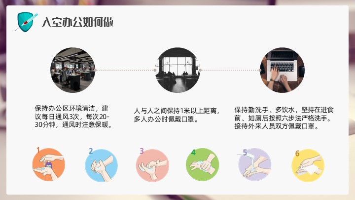 新型冠状病毒公司办公防护知识