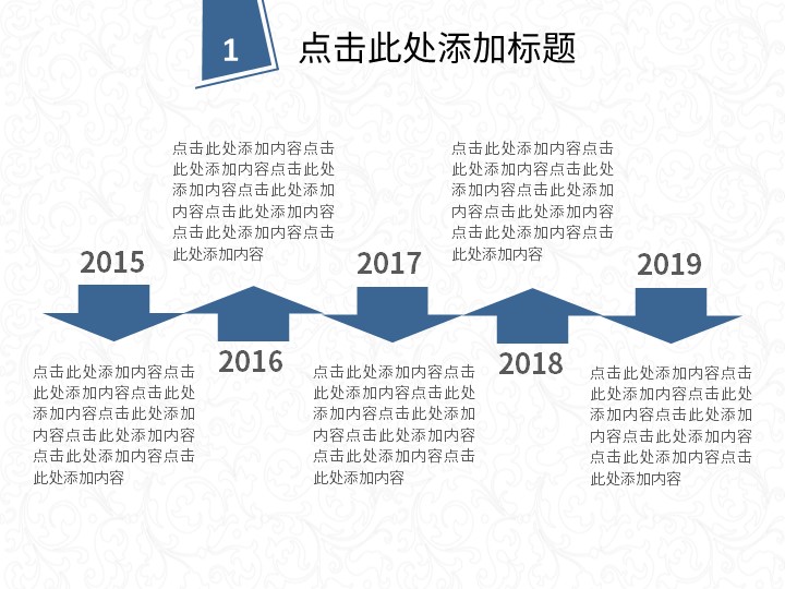 蓝色中国风总结汇报动态模板