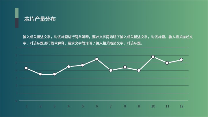 浅绿色生产企业汇报PPT模板