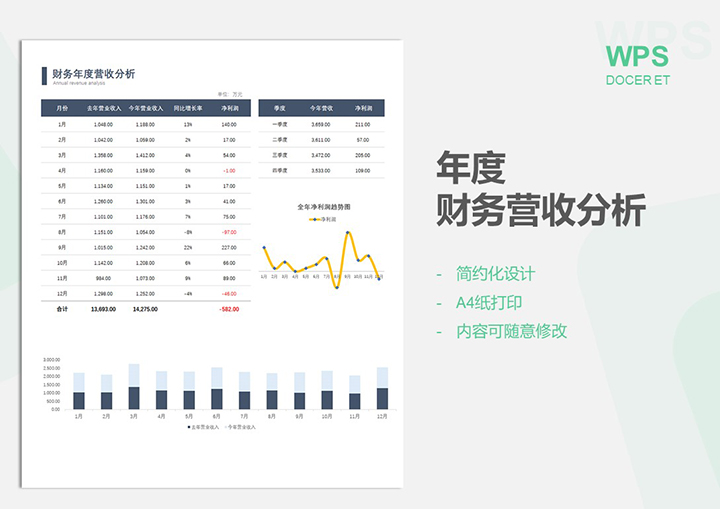 年度财务营收分析