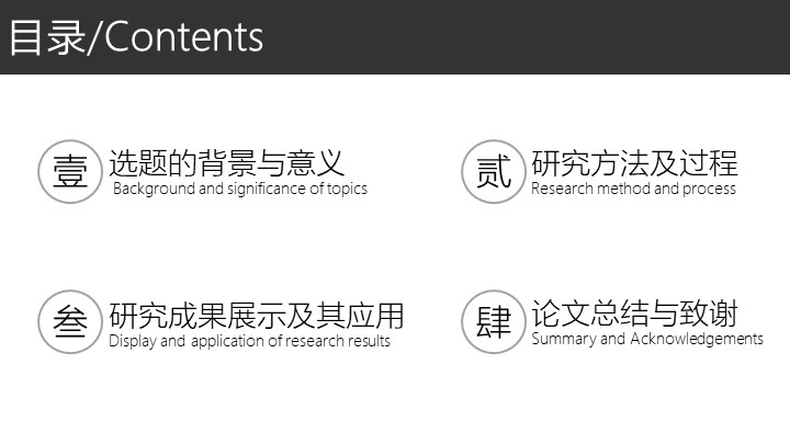 黑色简约沉稳毕业答辩通用模板