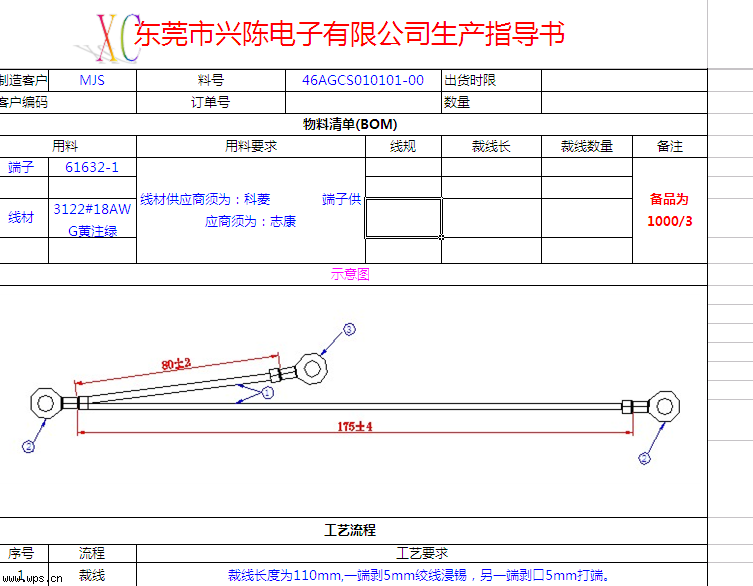 生产指导书